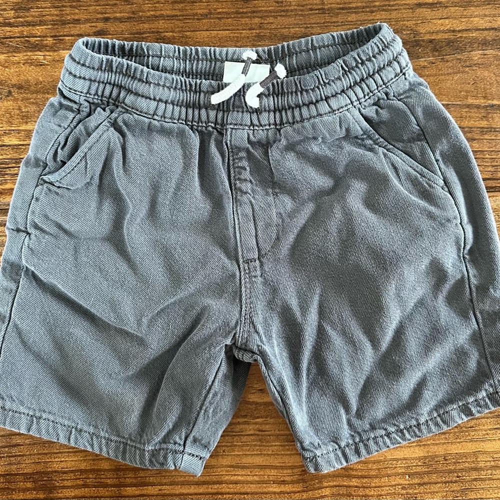 Zara Boys 12-18 months Gray Elastic Waist Shorts